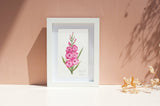 August Gladiolus Birth Month Flower Card