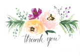 Thank you Floral Garland Card